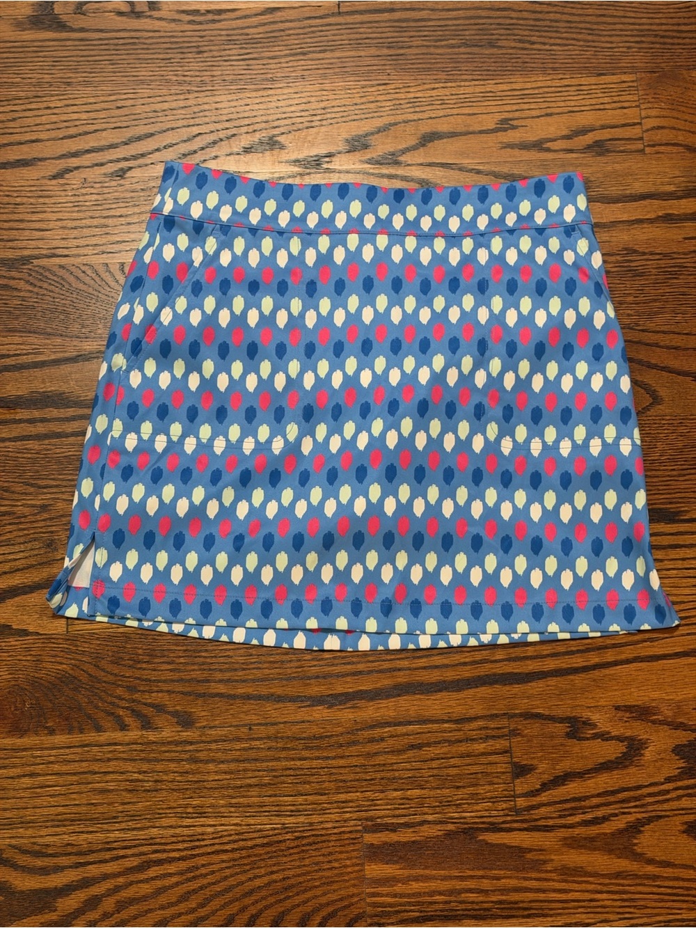 Vineyard Vines Blue Pink White Print Athletic Skirt Skort Golf Size 2